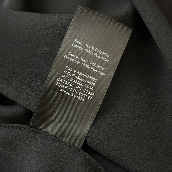 Babaton Hopkins Asymmetrical Sleeveless Black Blouse Tie-front Top Size M - Picture 13 of 13